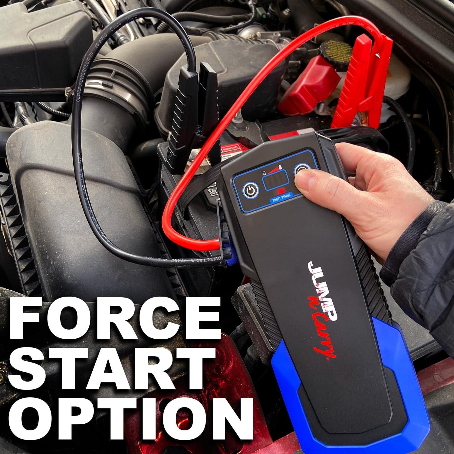 imageClore Automotive JNC325 JumpNCarry 2000A 12 Volt Jump Starter for up to 80L Gasoline and 60L Diesel Engines1000A