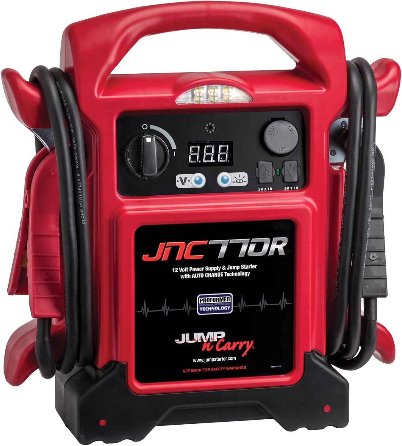 imageClore Automotive JumpNCarry JNC1224 34001700 Peak Amp 1224V Jump Starter3400 Amp 1224V