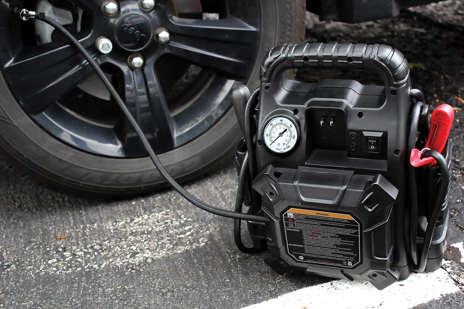 imageClore Automotive JumpNCarry JNC550A 1100 Peak Amp Jump Starter with Air Compressor  Black