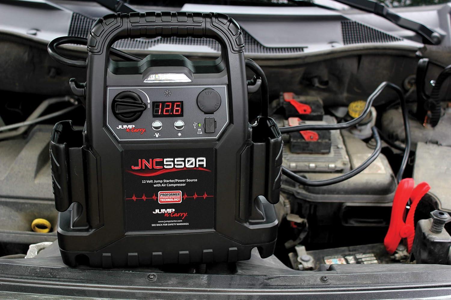 imageClore Automotive JumpNCarry JNC550A 1100 Peak Amp Jump Starter with Air Compressor  Black
