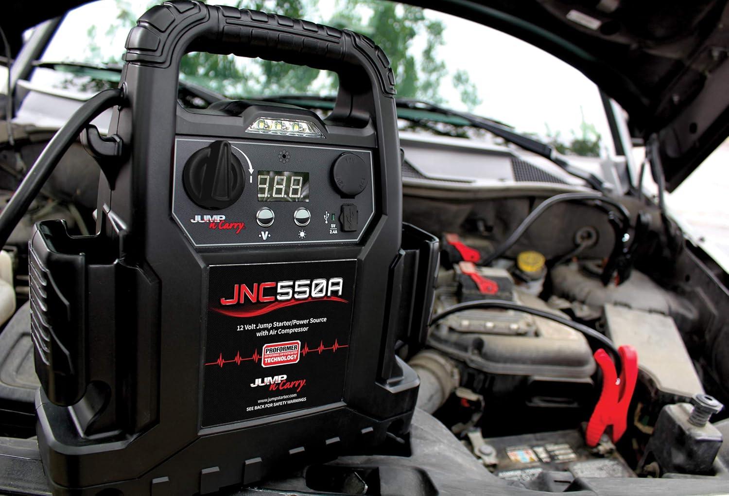 imageClore Automotive JumpNCarry JNC550A 1100 Peak Amp Jump Starter with Air Compressor  Black