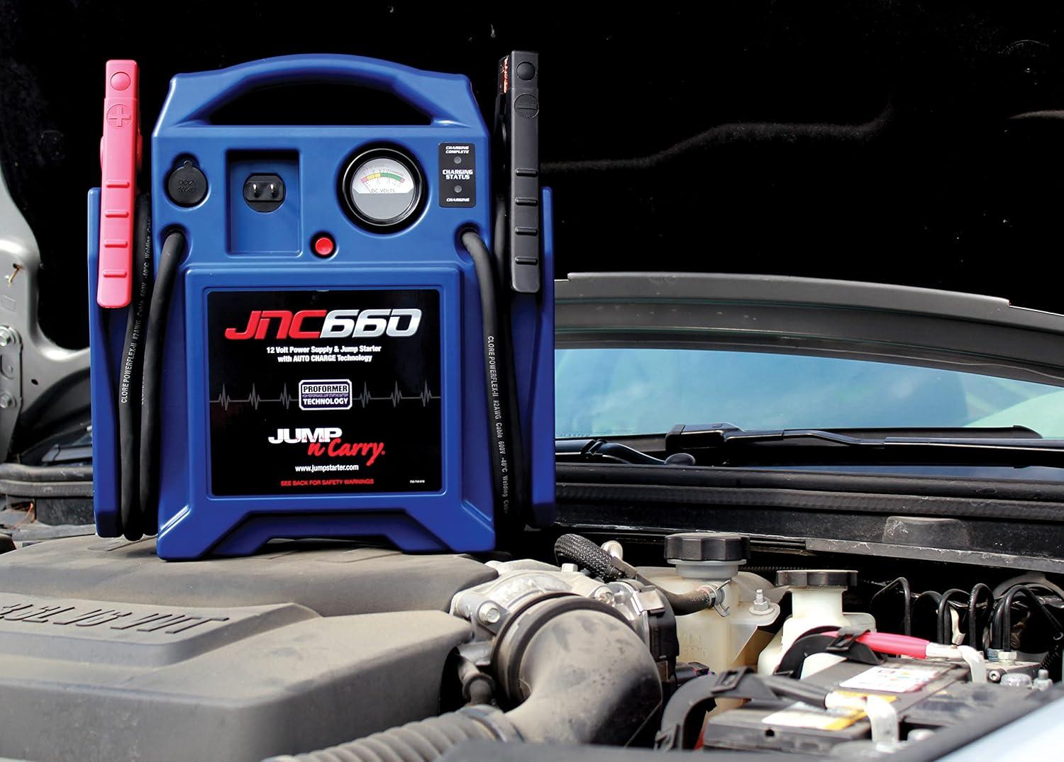 imageClore Automotive JumpNCarry JNC660 1700 Peak Amp 12 Volt Jump Starter  BlueJump Starter