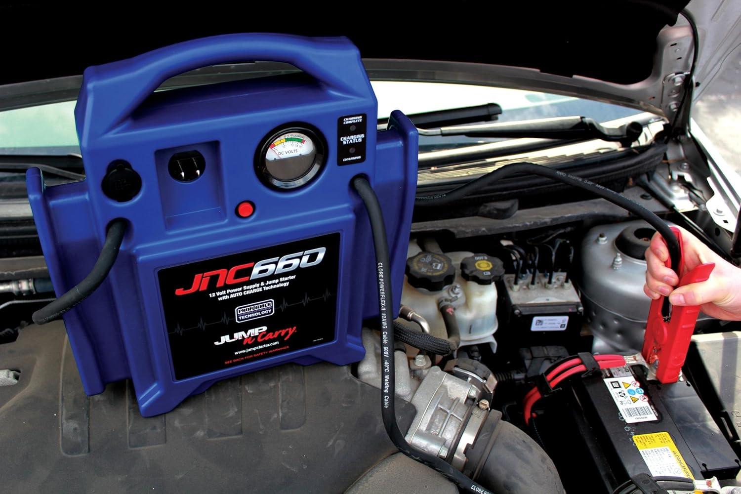 imageClore Automotive JumpNCarry JNC660 1700 Peak Amp 12 Volt Jump Starter  BlueJump Starter