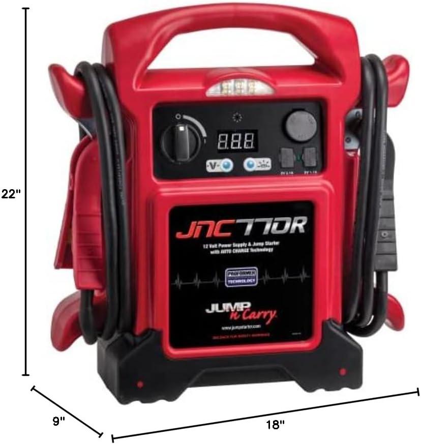 imageClore Automotive JumpNCarry JNC770R 1700 Peak Amp Premium 12 Volt Jump Starter  Red