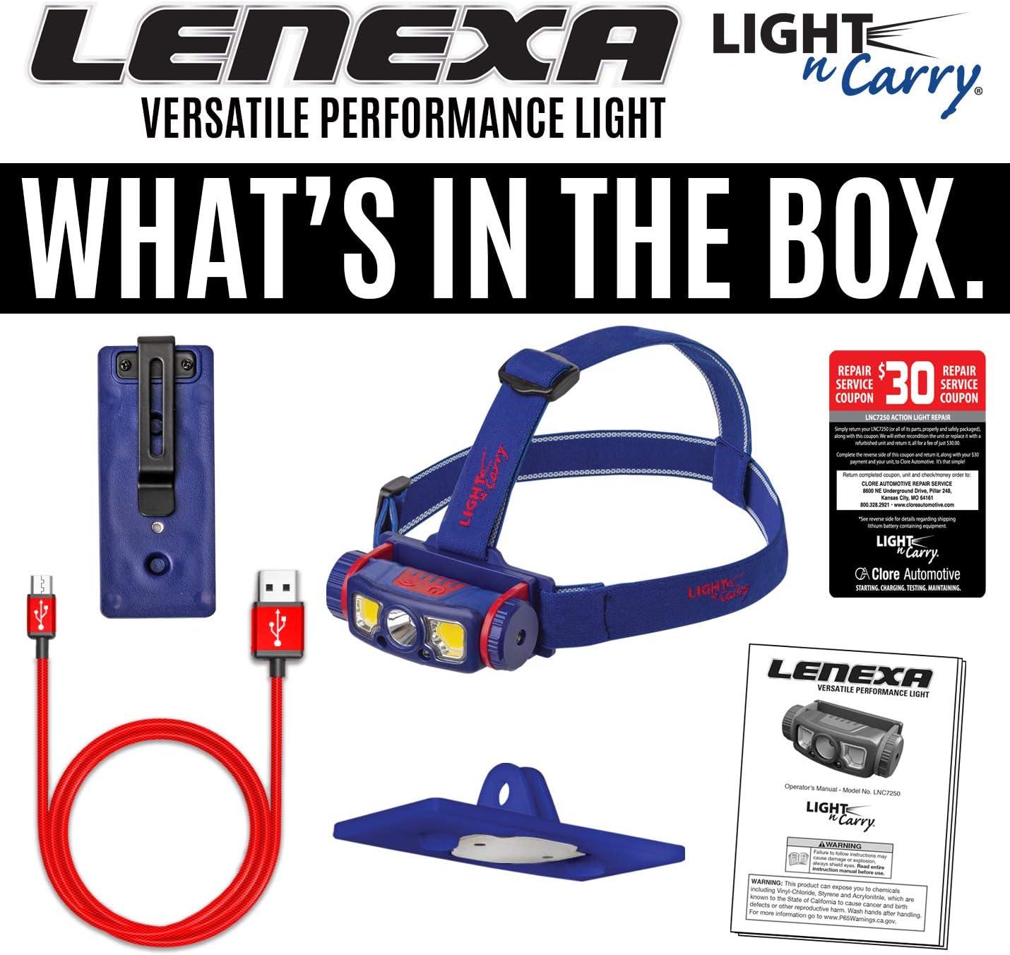 imageClore Automotive LightNCarry LNC7250 Rechargeable Detachable Worklight Headlamp Spotlight Floodlight with Magnetic Base Blue
