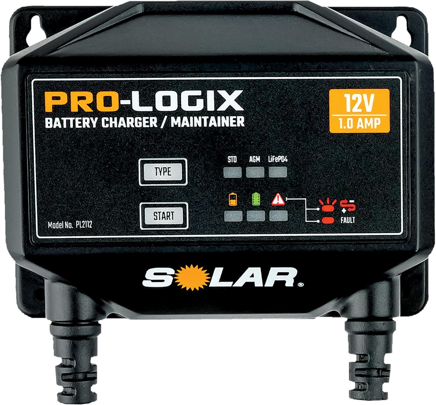 imageClore Automotive PL2112 1Amp FullyAutomatic Smart Charger 12V Battery Charger Battery Maintainer and Battery Desulfator with Temperature Compensation
