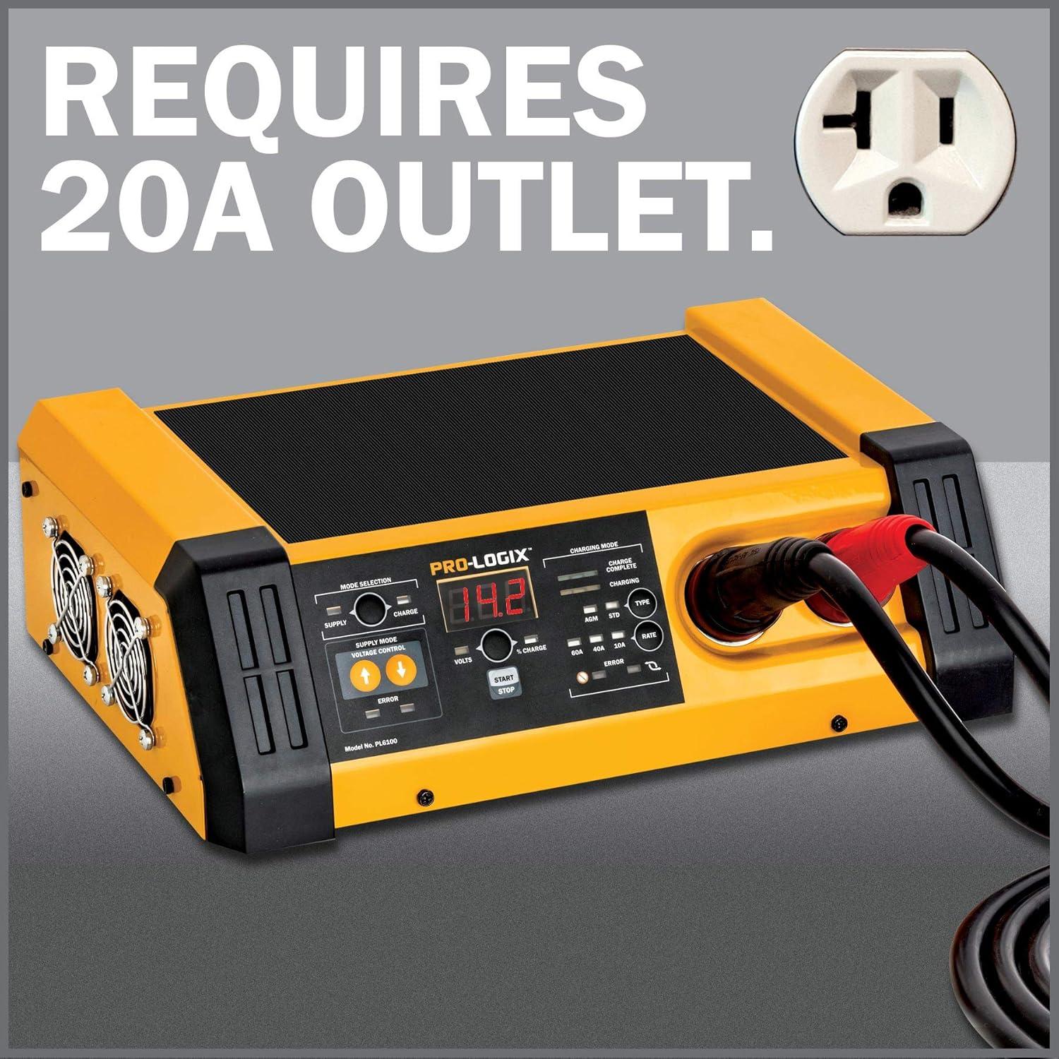 imageClore Automotive PL6100 Flash Reprogramming Power Supply 100 Amp PRO LOGIX Orange60 Amp
