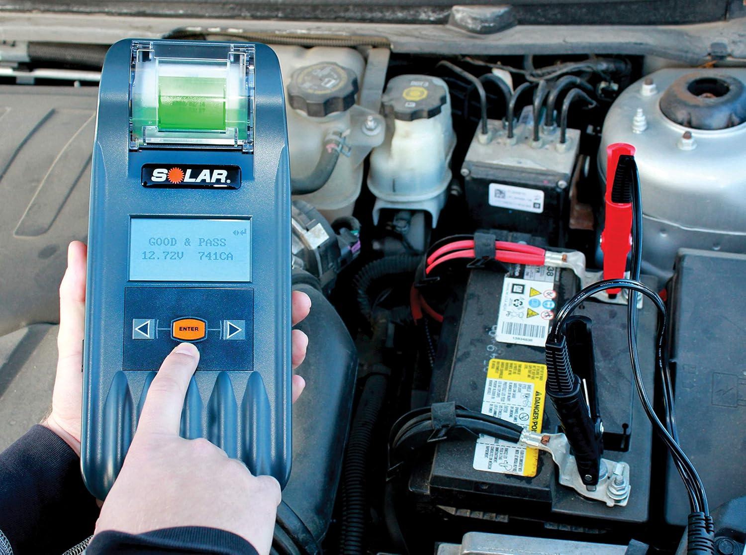 imageClore Automotive SOLAR BA327 202000 CCA Electronic Battery and System Tester with Printer One Size FactoryBA327