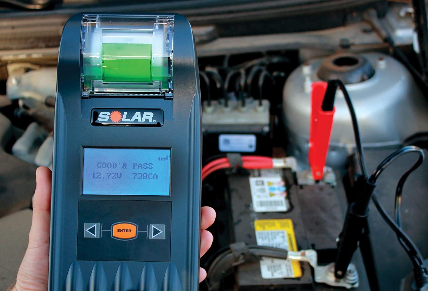 imageClore Automotive SOLAR BA327 202000 CCA Electronic Battery and System Tester with Printer One Size FactoryBA327