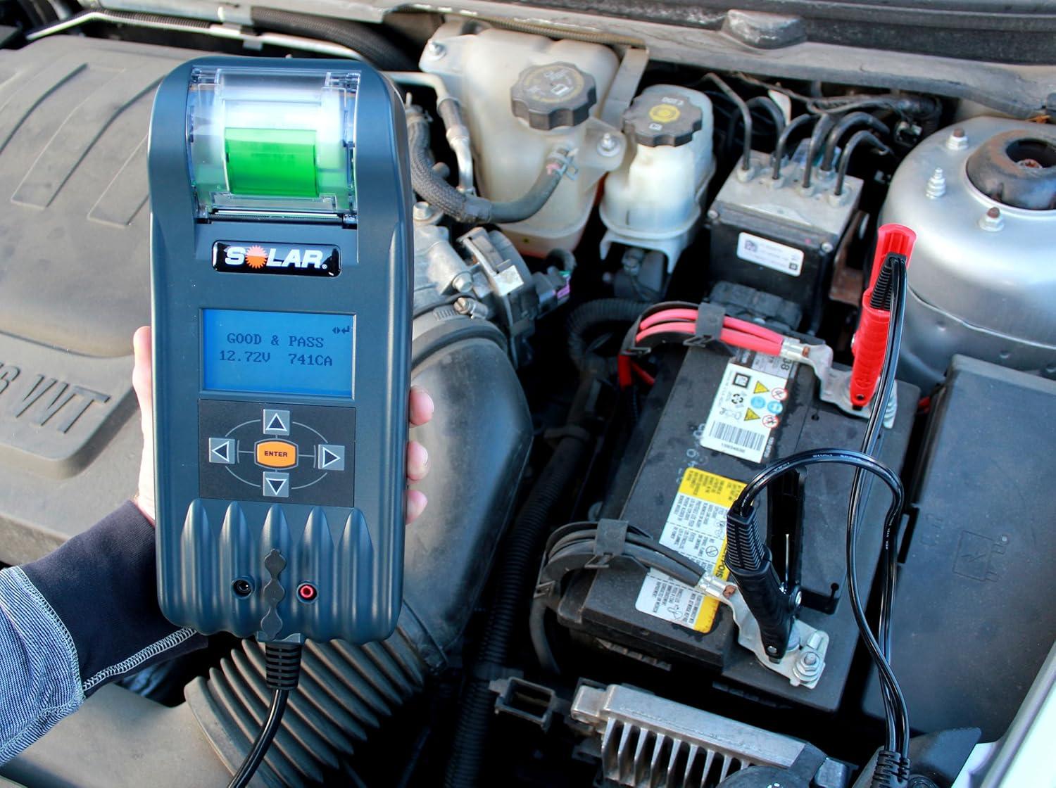 imageClore Automotive SOLAR BA327 202000 CCA Electronic Battery and System Tester with Printer One Size FactoryBA427