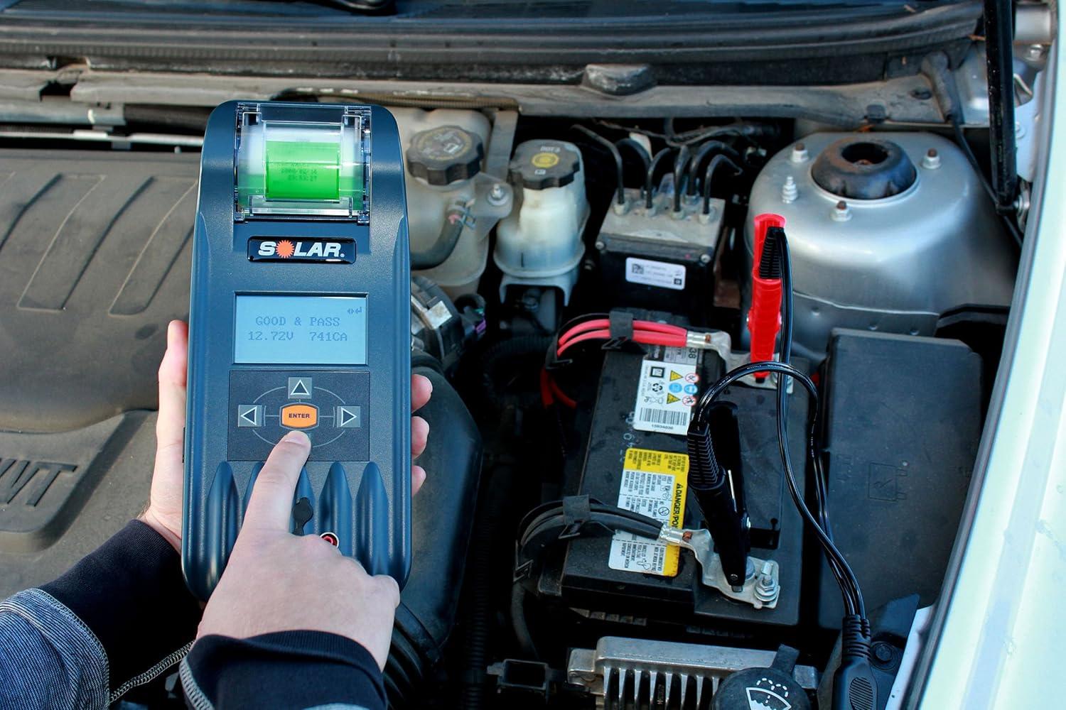 imageClore Automotive SOLAR BA327 202000 CCA Electronic Battery and System Tester with Printer One Size FactoryBA427