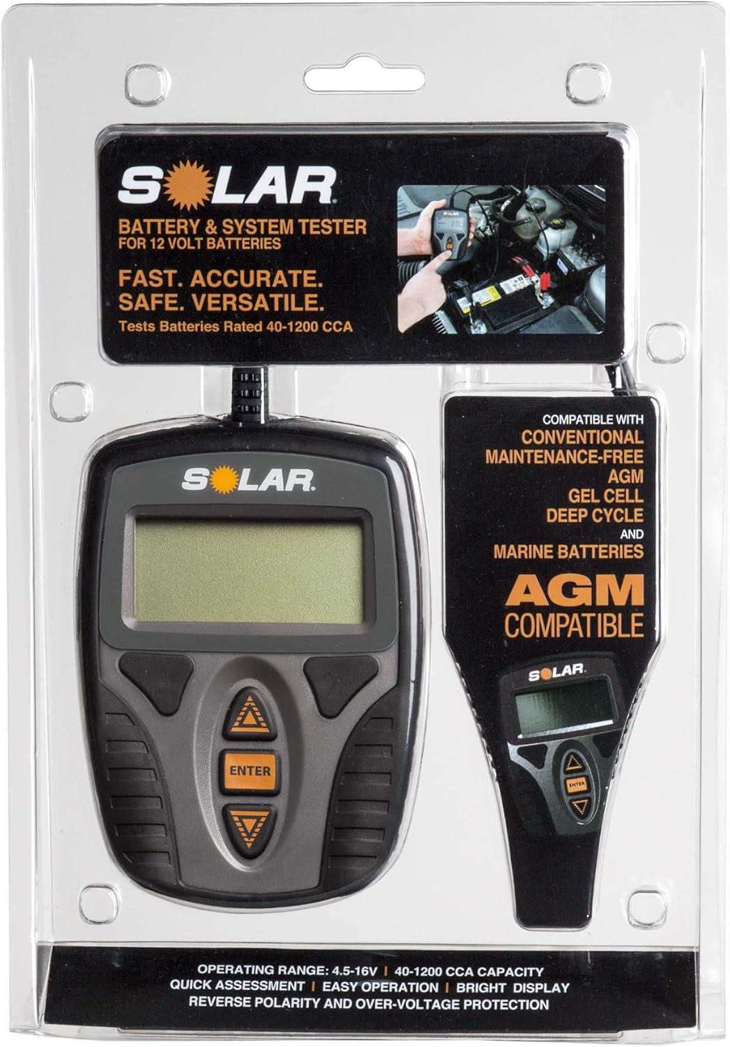 imageClore Automotive SOLAR Digital 12V Battery and System TesterBattery  System Tester
