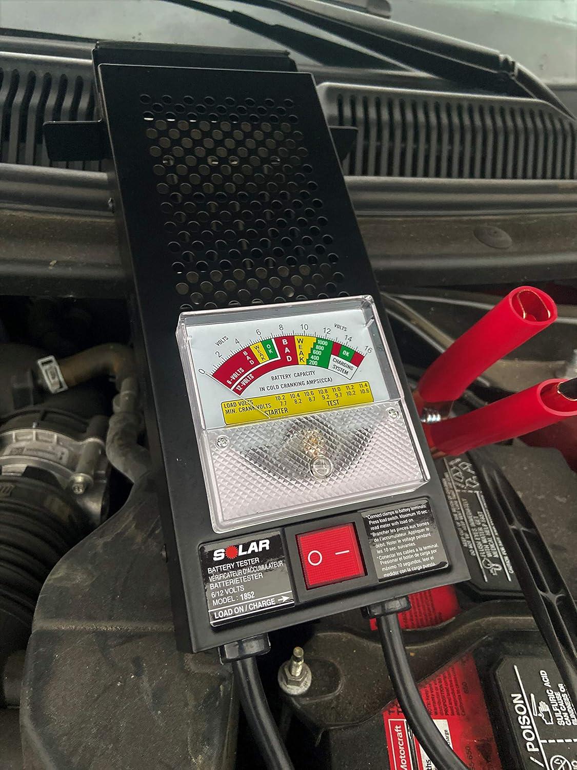 imageClore Automotive Solar 1852 100 Amp Battery Load Tester Black