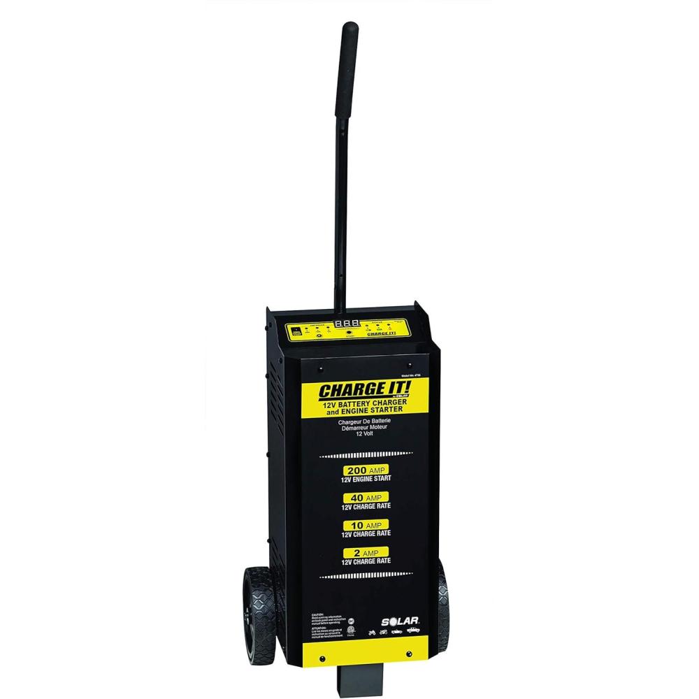 imageClore Automotive CHARGE IT 4735 Wheeled Battery Charger 40205200 Amp 612 Volt12 Volt