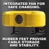 imageClore Automotive CHARGE IT 4520 12 Volt 20 Amp FullyAutomatic Smart Battery Charger Battery Maintainer and Desulfator Yellow