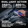 imageClore Automotive LightNCarry LNC330 400 Lumen Flashlight and Work Light Combo