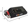 imageClore Automotive PL2140 4Amp FullyAutomatic Smart Charger 6V and 12V Battery Charger Battery Maintainer and Battery Desulfator with Temperature Compensation Gray