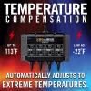 imageClore Automotive PL4020 ProLogix 4Bank 8Amp 2Amp Per Bank Fully Automatic Smart Charger 12V Battery Charger Battery Maintainer Desulfator with Temperature Compensation BlackBattery Maintainence Station  8 Amp