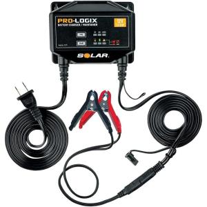 imageClore Automotive PL2112 1Amp FullyAutomatic Smart Charger 12V Battery Charger Battery Maintainer and Battery Desulfator with Temperature Compensation