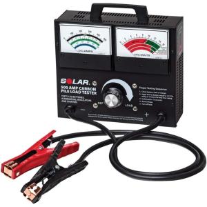 imageClore Automotive Solar 1874 500 Amp Carbon Pile Battery Load Tester Black